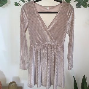 Gianni Bini - Champagne - Velvet Cocktail Dress